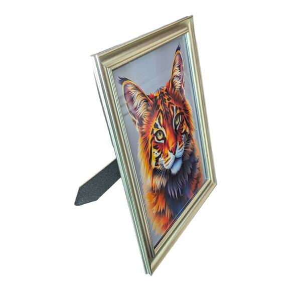 Cat - Kitty Wall Art Home Decor Work Office Framed Brand New - Picture 4 of 9
